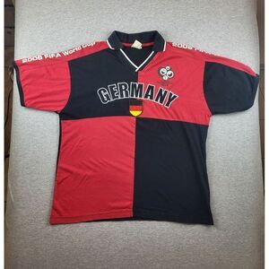 VTG‎ FIFA World Cup x Germany 2006 Licensed Colorblock Mens Polo Shirt Size XL